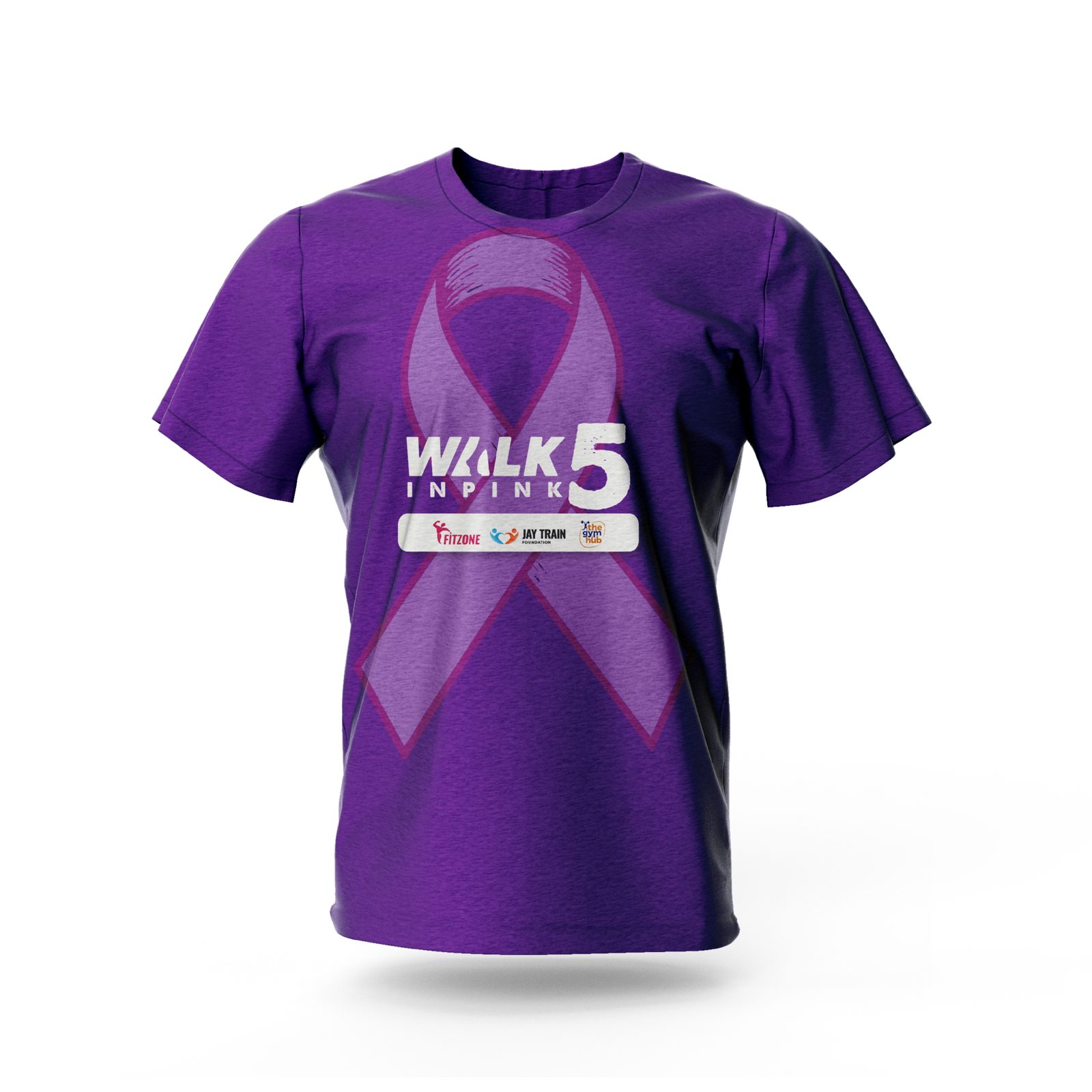 Walk In Pink 5.0 shirt in Purple, front view